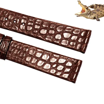 Yopo Ultrathin krokodila Ādas watchband 13 18 20mm melna brūna aproce Piemērota L4L2 sērijas sieviešu pulksteņu ķēdes