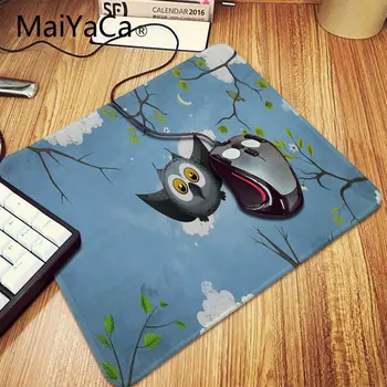 MaiYaCa Jaunu Vienkārši pūce modelis ātrgaitas Jaunas peles paliktnis Liela Spēļu Pele Pad Anti-slip Ideāls Slēdzenes Datoru galda paklājiņš