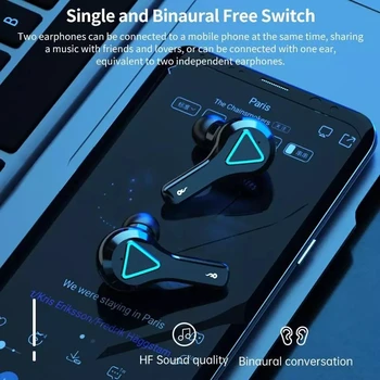 Pārnēsājamās Austiņas A15TWS Bluetooth 5.1 Austiņas 2000mAhCharging Box Bezvadu Sporta Austiņu Earbuds, Austiņas Ar Mikrofonu