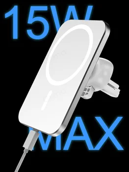 Cenmaso 15W Bezvadu Mag Magnētisko drošs Auto Telefona Turētājs, Lādētājs iPhone 12 Pro Max 12 Mini Fast charger Magnēts Adsorbable