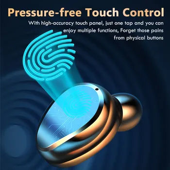 Cewaal Bezvadu Bluetooth Austiņas ar Mic TWS Sporta Ūdensizturīgs Austiņu Touch Kontroli Mūzikas Austiņas Bluetooth Austiņas