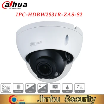 Dahua Sākotnējā IPC-HDBW2831R-ZAS-S2 8MP Lite IS Vari-Focal Dome Tīkla Kamera Zoom, POE SD Kartes Slots IK10 Starlight IP Kameras