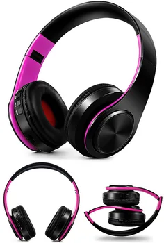 Krāsains LPT660 stereo Audio Salokāms Bluetooth Austiņas Bezvadu Austiņas Austiņas atbalsta TF karti ar Mikrofonu priekš Iphone