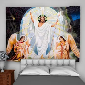 Jēzus Kristus Sienas Mākslas Gobelēns Uniqued Pasūtījuma Guļamistabu Mājas Apdare