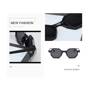 Astoņstūra Vintage, Saulesbrilles Sieviešu Mazs Rāmis, Saules Brilles Sievietēm Zīmola Dizaineru Modes Retro Skaidrs, Spoguļi Saulesbrilles Sieviešu