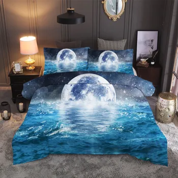 Aggcual Pludmales okeāna ainavu sega sedz, king size drukāšanas sega segtu gultas komplekts divguļamā gulta, mājas tekstila spilvendrāna be45