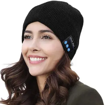 UNCJC Hi-Res Bluetooth Cepuri, Austiņas Bezvadu Knited Mūzikas Klp Austiņu Sporta beanie Vīriešu un Sieviešu Svētku Dāvanas, Galvassegas