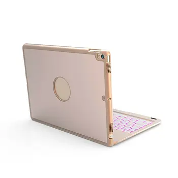 Alumīnija +Plastmasa Wireless Keyboard Case For iPad Pro 10.5 collu A1701 A1709 A1852 2017 Tablete Vāciņš 7 Krāsu Tastatūra ar Aizmugurgaismojumu