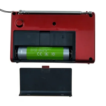Mini AM FM SW Radio Handheld Digital USB TF MP3 Atskaņotājs ar Skaļruni Ar Uzlādējamu 18650 Akumulatoru