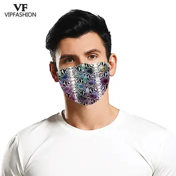VIP MODES Pieaugušo Drukāšanas Atkārtoti Washables Mutes Maska Anti putekļu Sejas maska Pretvēja Maska Regulējams Maskas