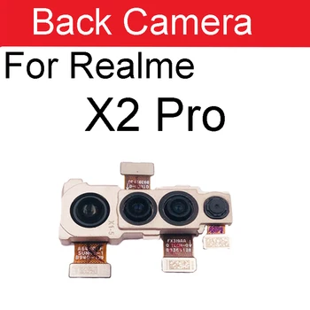 Priekšā un Aizmugurē Kameras Uz Realme X2 Pro RMX1931 Mazo Saskaras & Aizmugurē Galvenā Kamera Savienotājs Modulis Flex Cable Rezerves Daļas