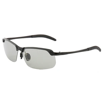Smart Photochromic Polarizētās Saulesbrilles, UV Aizsardzība Anti Skatieniem Modes Saulesbrilles Regulējams Templi Braukšanas Zvejas -B5