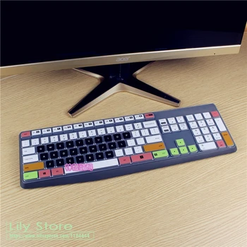 Par Logitech MK235 K235 K375S Silikona mehāniskās Bluetooth Bezvadu Desktop keyboard Cover Aizsargs, Putekļu Vāciņu, Plēvi