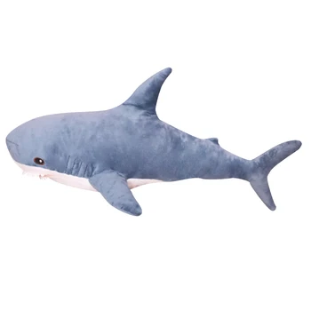 80/100 cm Liela Izmēra Smieklīgi Mīksto Bite Haizivs Plīša Rotaļlieta Spilvens Nomierinātu Spilvenu Dāvanu Bērniem