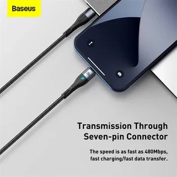 Baseus PD 20W Magnētisko Kabeli USB Type c iPhone 12 Pro Max 11 XS XR USBC Ātrās Uzlādes Kabelis Priekš iPad Gaisa 2020 Datu strāvas Vads