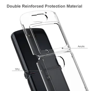 Caurspīdīga Lietā Par Motorola Razr 5G Silikona Triecienizturīgs Telefona Gadījumā Motorola Razr 5G Modes Ultra Plānas Aizsardzība Attiecas