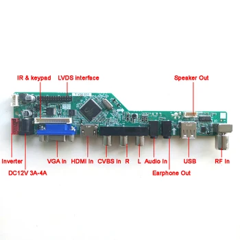 Par N116BGE-L32/L42/LB1 T. V56 displeja kontrolieris diska karti 1366*768 WLED LVDS 40Pin 11.6