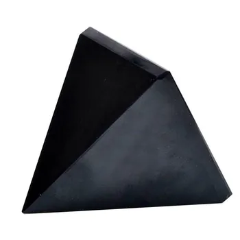 Obsidian kvarca kristāla piramīdas dārgakmeņiem dabas minerales dziedināšanas reiki garīgo meditācijas jāuztraucas dārgakmens mājas dekoru mūsdienu