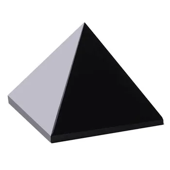 Obsidian kvarca kristāla piramīdas dārgakmeņiem dabas minerales dziedināšanas reiki garīgo meditācijas jāuztraucas dārgakmens mājas dekoru mūsdienu