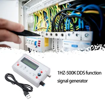 DDS Signālu Ģenerators 1602 LCD Displejs 1 hz-500KHz Funkcionālās Sine Trīsstūris, Kvadrāts, Frekvenču Sawtooth Vilnis Vilnim