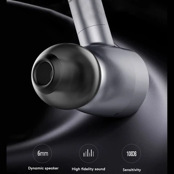 IL-6S Bezvadu Bluetooth Austiņas Noslēgtā auss Earbuds 180 Grādu Brīvi Rotējošo Klausule ar Mic Mūzikas iPhone Xiaomi