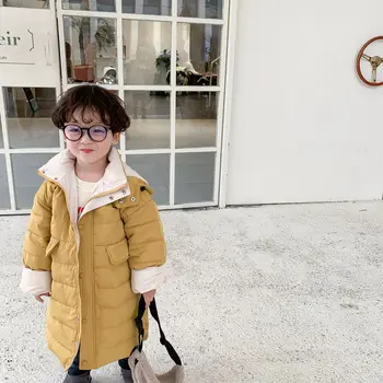 2019 Children 's Apģērbs Ziemas korejiešu Jaunā Versija Children 's Bikses Silts Vējš-Izturīgs dūnu Jaka Mētelis