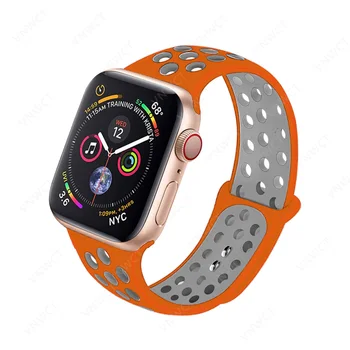 Sporta Siksna Apple skatīties joslas 44mm/40mm iWatch band 42mm/38mm Silikona watchband aproce Apple skatīties, sērija 6 se 5 4 3 2