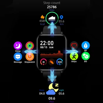SVB R7 Smart Watch Sievietes Sirdi Līmenis Asinīs, Skābekļa Aproce IP67 Vīriešu Sporta Fitnesa Tracker SmartWatch IOS Android PK P8 SVB 10